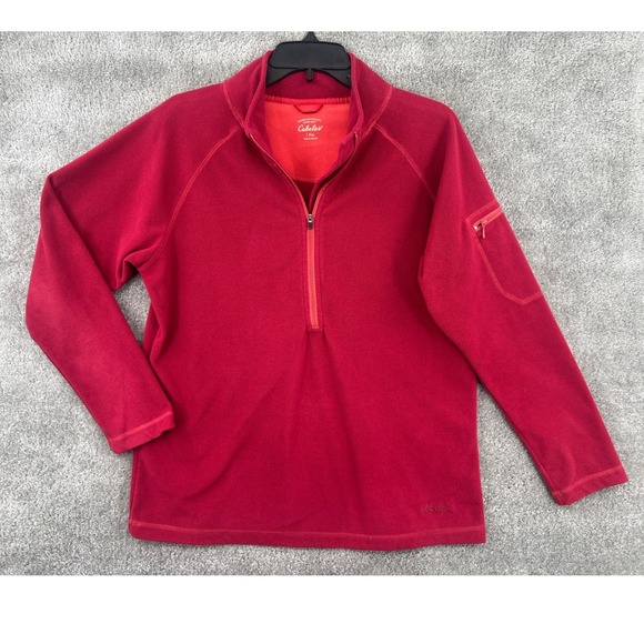 Cabela's Jackets & Blazers - Cabelas Fleece 1/2 Zip Pullover Size L‎ Hiking Utility Gorpcore Athleisure